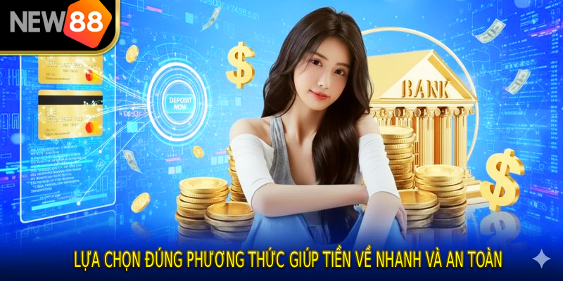 Lựa chọn đúng phương thức giúp tiền về nhanh và an toàn